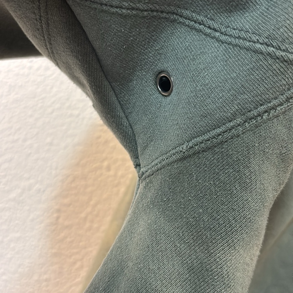 Men's Green Hoodie with Plaid Lining - Picture 4 of 7